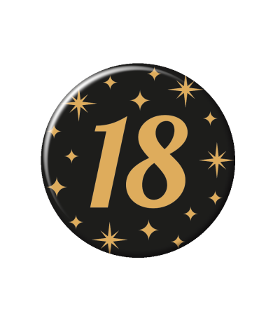 Button Classy Party 18 jaar
