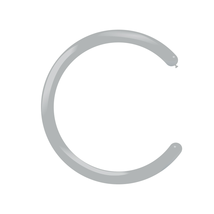 Modelleer ballonnen metallic 240 100 st