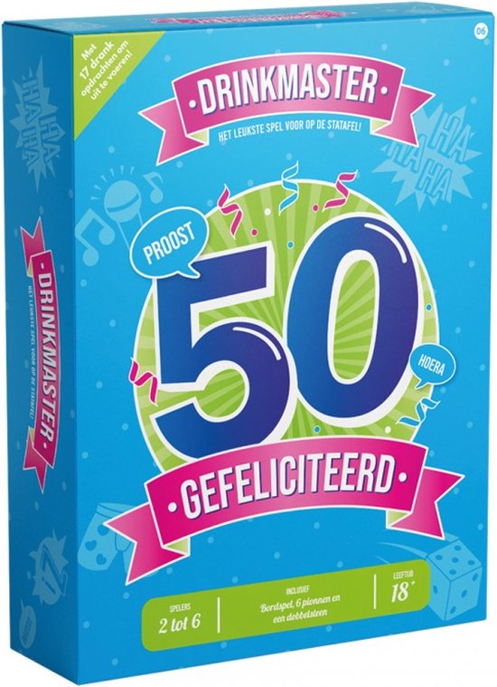 Drinkmaster spel – 50 jaar