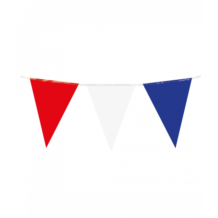 Slinger Vlaggenlijn 10 M - Rood / Wit / Blauw