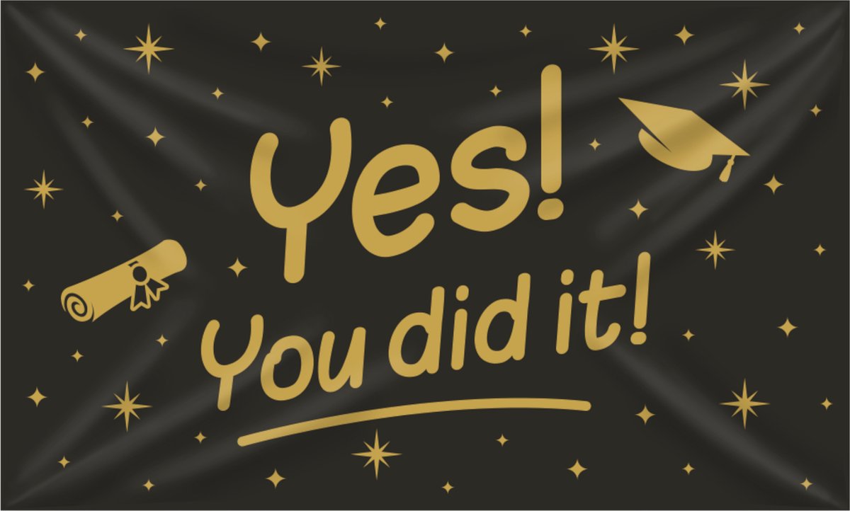 Gevelvlag You Did It (Geslaagd)