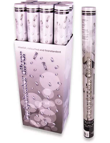 Partyshooter kleurvast zilver (60cm) bv