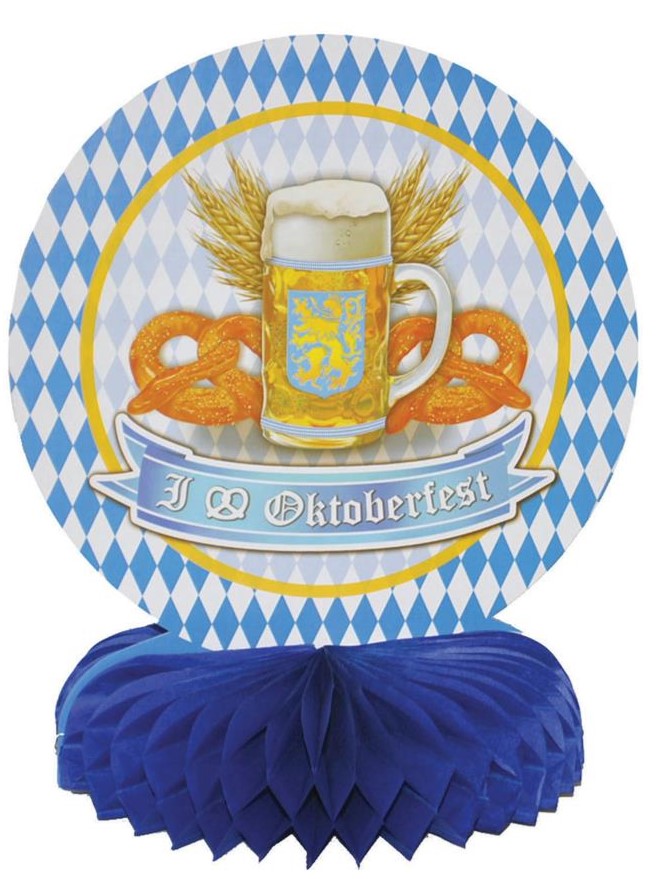Tafeldecoratie honeycomb Oktoberfeest Bierfeest