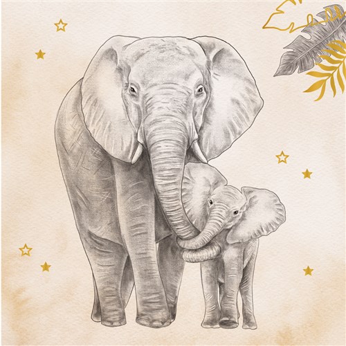 Geboorte Servetten Safari