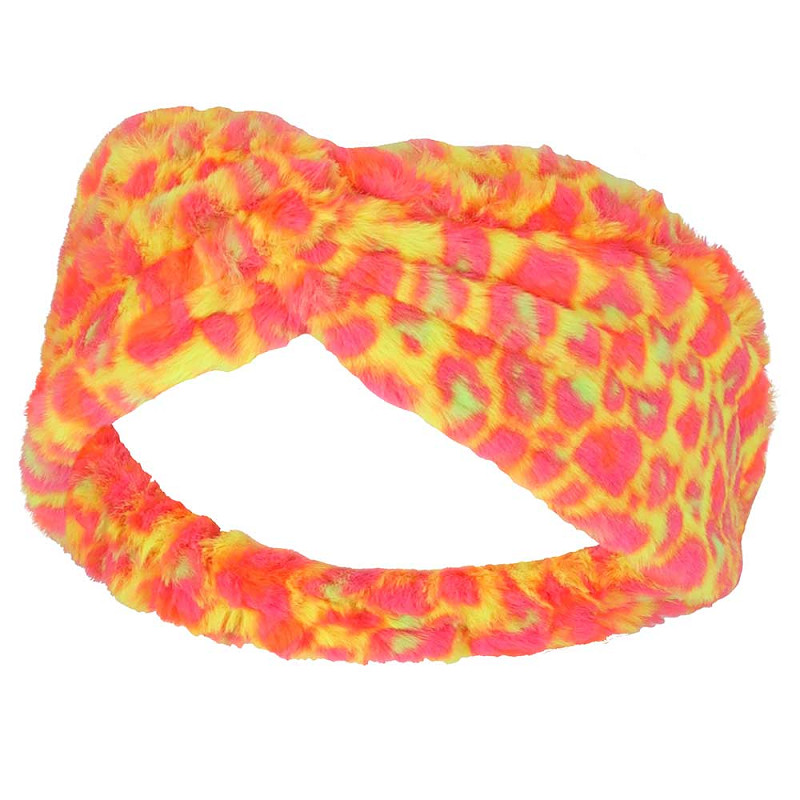 Party Hoofdband Bont Fluor Multi
