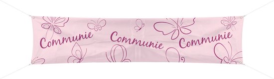 Banner Communie Roze