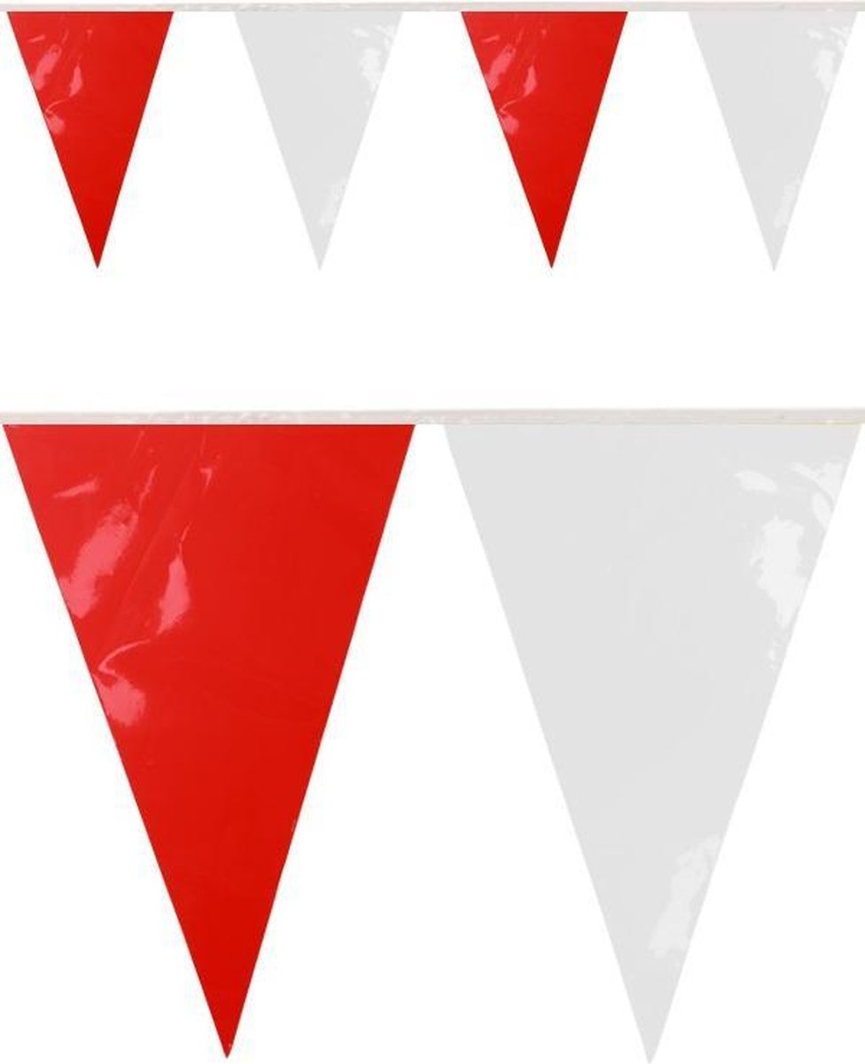 Vlaggenlijn rood/wit bv