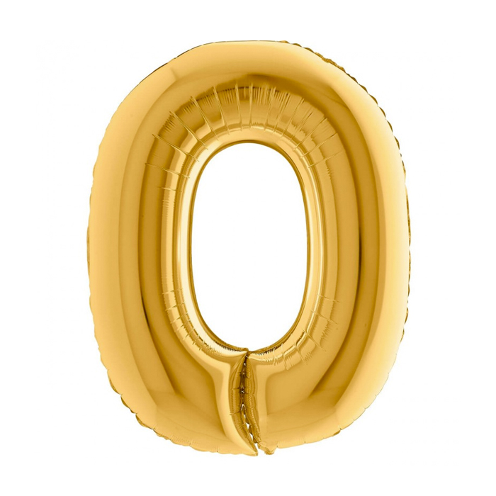 Folieballon Cijfer 0 102 cm