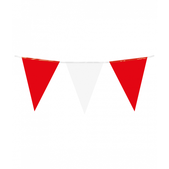 Slinger Vlaggenlijn 10 M - Rood / Wit