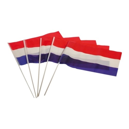 Zwaaivlag rood, wit, blauw
