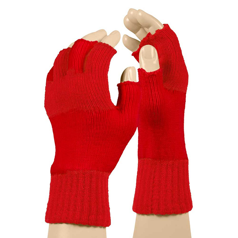 Party Vingerloze Handschoenen Rood