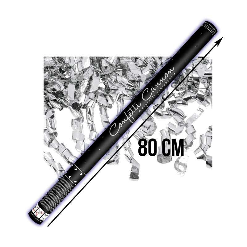 Partyshooter 80cm Zilver