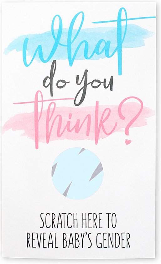 Gender Reveal Kraskaarten Jongen