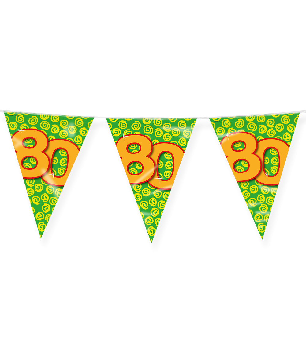 Vlaggenlijn 80 Jaar Gekleurd