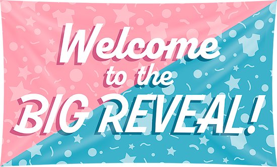 Gevelvlag Gender Reveal