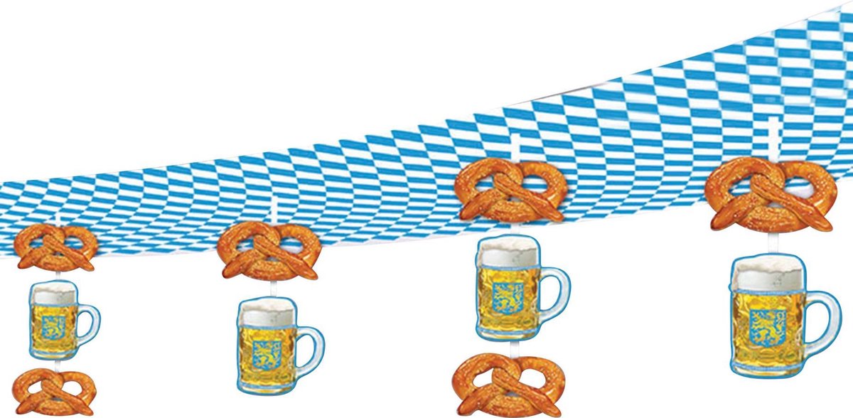 Slinger Oktoberfest Bierfeest bier en pretzel