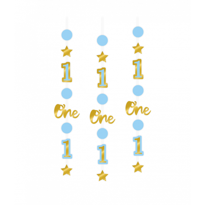 1 Jaar Versiering Hangdecoratie Blauw