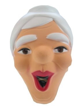 Masker Sarah plastic lachend