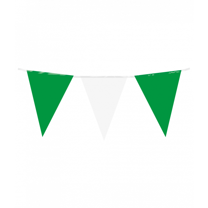 Slinger Vlaggenlijn 10 M - Groen / Wit
