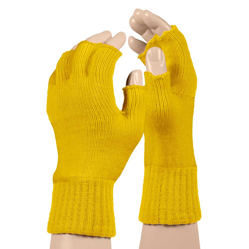 Party Vingerloze Handschoenen Geel