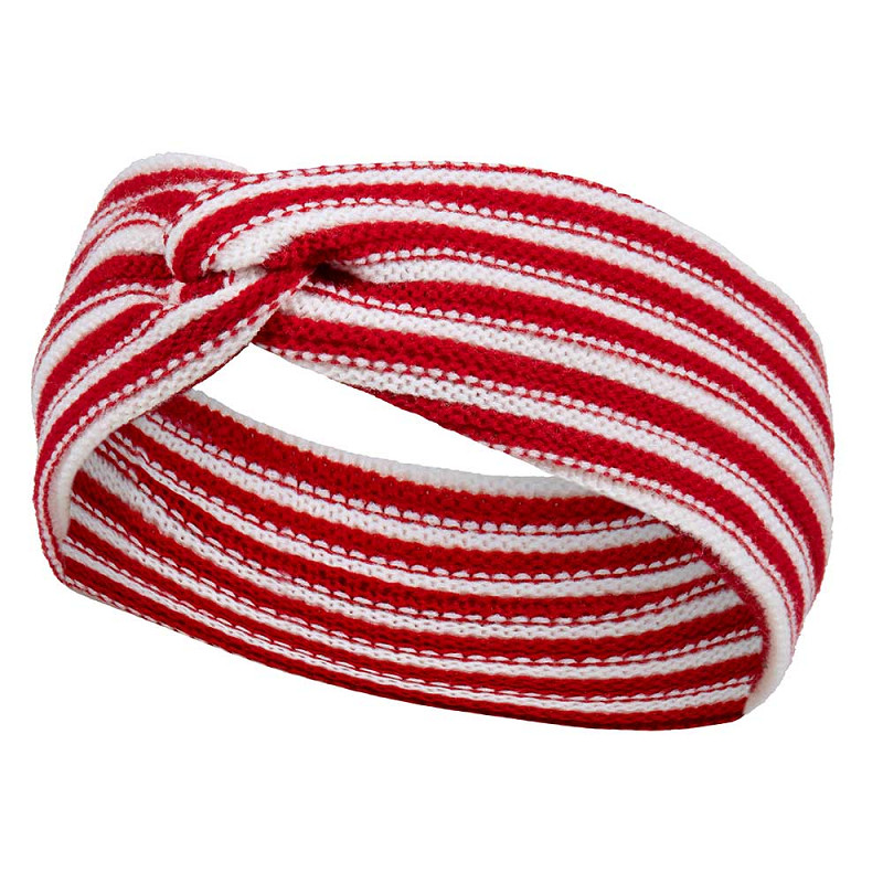 Party Gebreide Hoofdband Rood & Wit (Brabant)