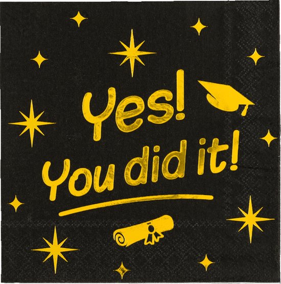 Servetten Geslaagd You Did It Classy