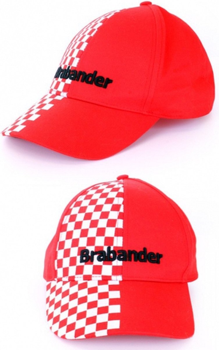 Pet Brabander rood/wit geblokt