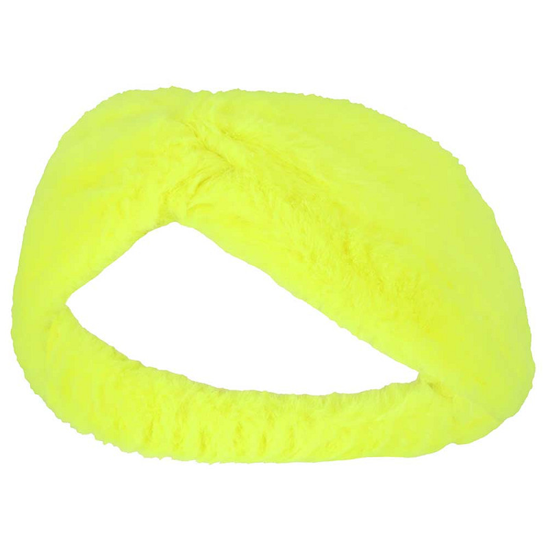 Party Hoofdband Bont Fluor Geel