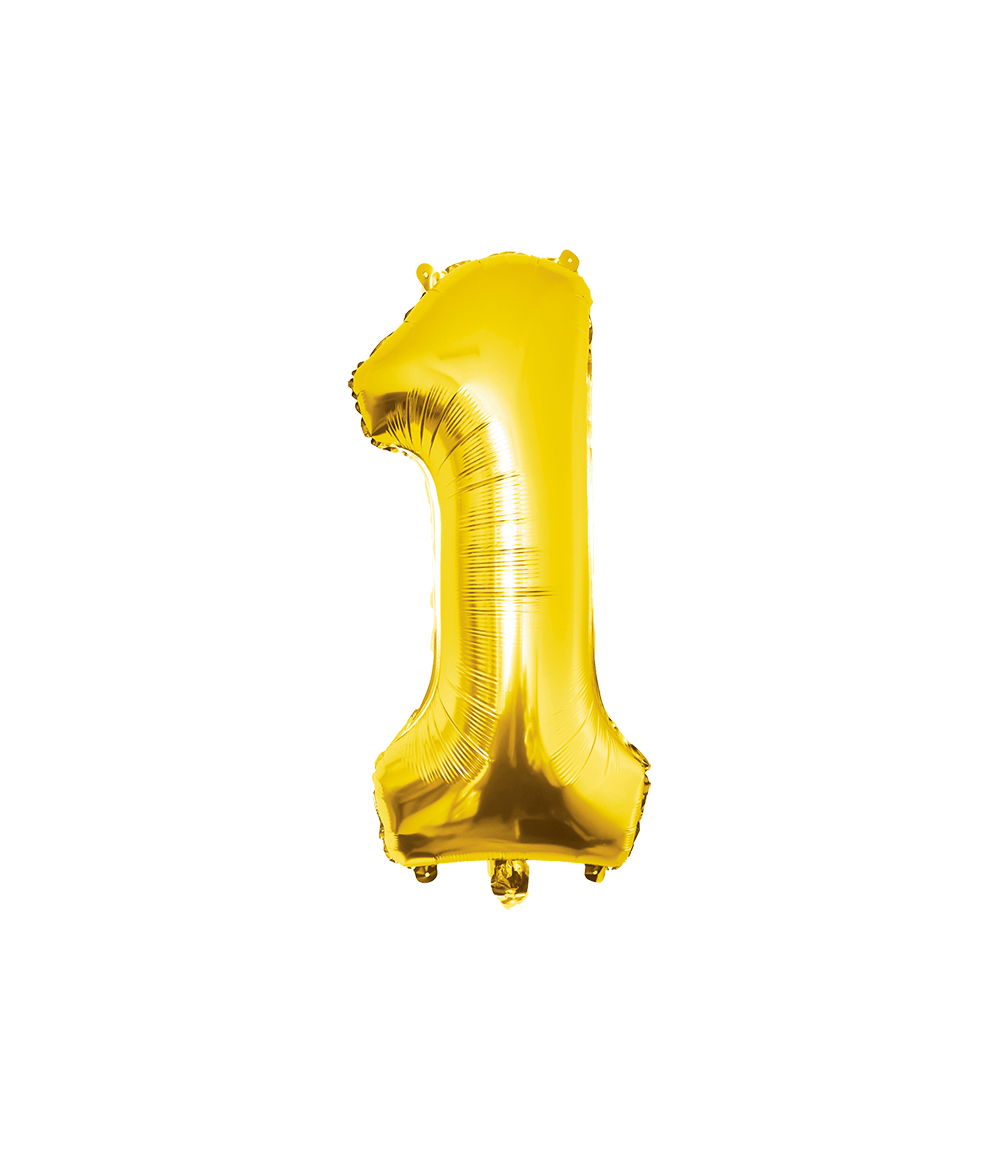 Folieballon Cijfer 1 86 cm