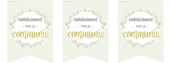 Gefeliciteerd Met Je Communie Slinger