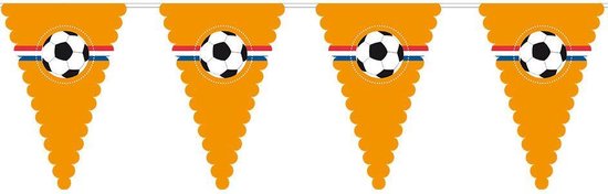 Slinger XL vlaggenlijn  - oranje voetbal