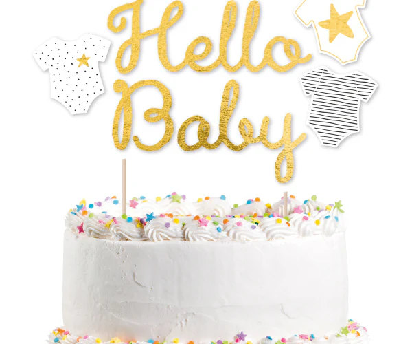 Hello Baby cake topper