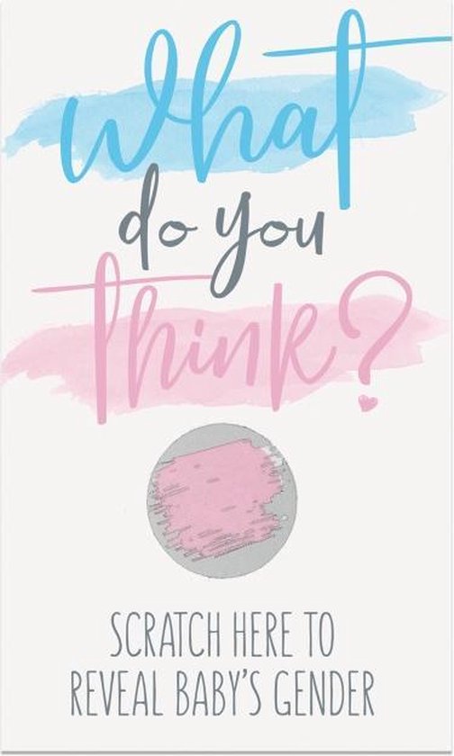 Gender Reveal Kraskaarten Meisje