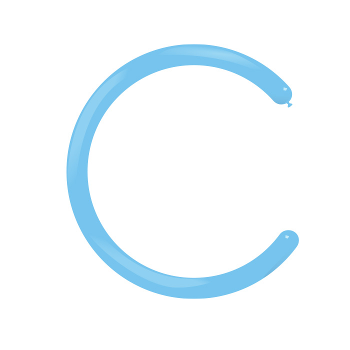 Modelleer ballonnen pastel Ø 5 cm 100 st.