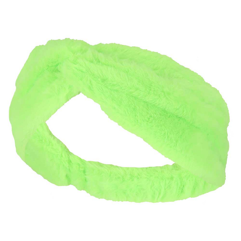Party Hoofdband Bont Fluor Groen