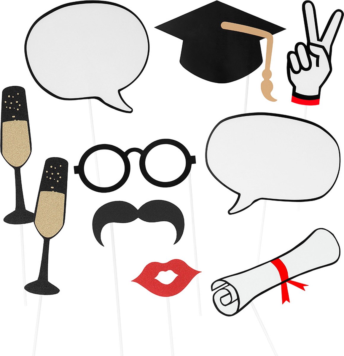 Photobooth Props Geslaagd