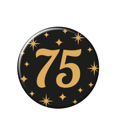 Button Classy Party 75 jaar