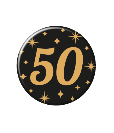Button Classy Party 50 jaar